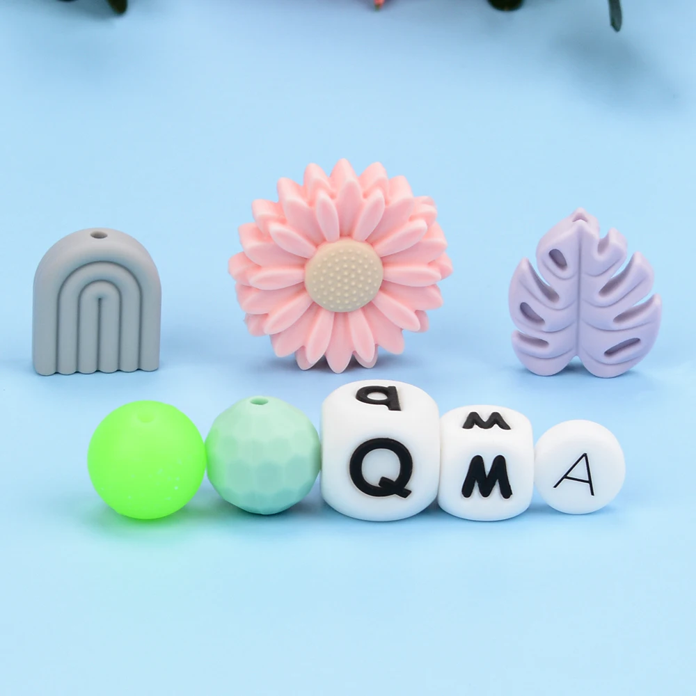 Wholesale Bpa Free Food Grade Silicone Teething Focal Beads For Pens