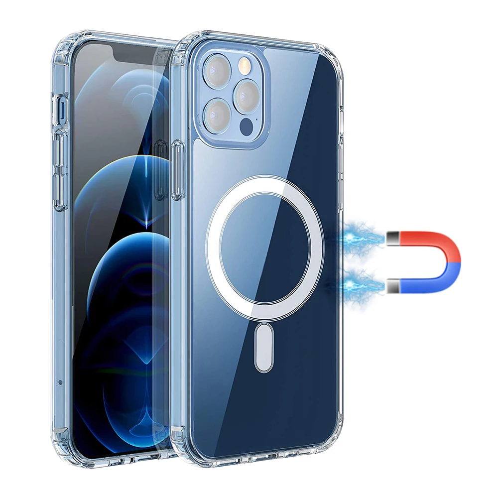 Phone Case Magsafing Transparent Clear Shockproof Phone Case
