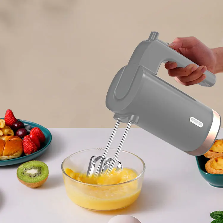 3 Speeds Setting Wireless Usb Rechargeable Cordless Hand Mixer Plastic
