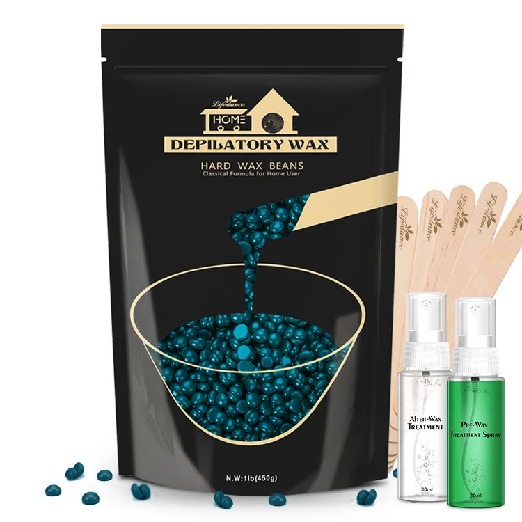 Wax Care Hard Wax Beads Hair Removal Set Natural Rosin Beeswax Anti-allergy Quick Melt 5-7 Seconds OEM/ODM Brazilian Legs Body