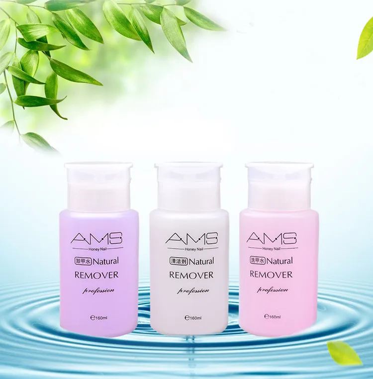 
Натуральное освежающее нежирное средство для снятия лака для ногтей без ацетона 