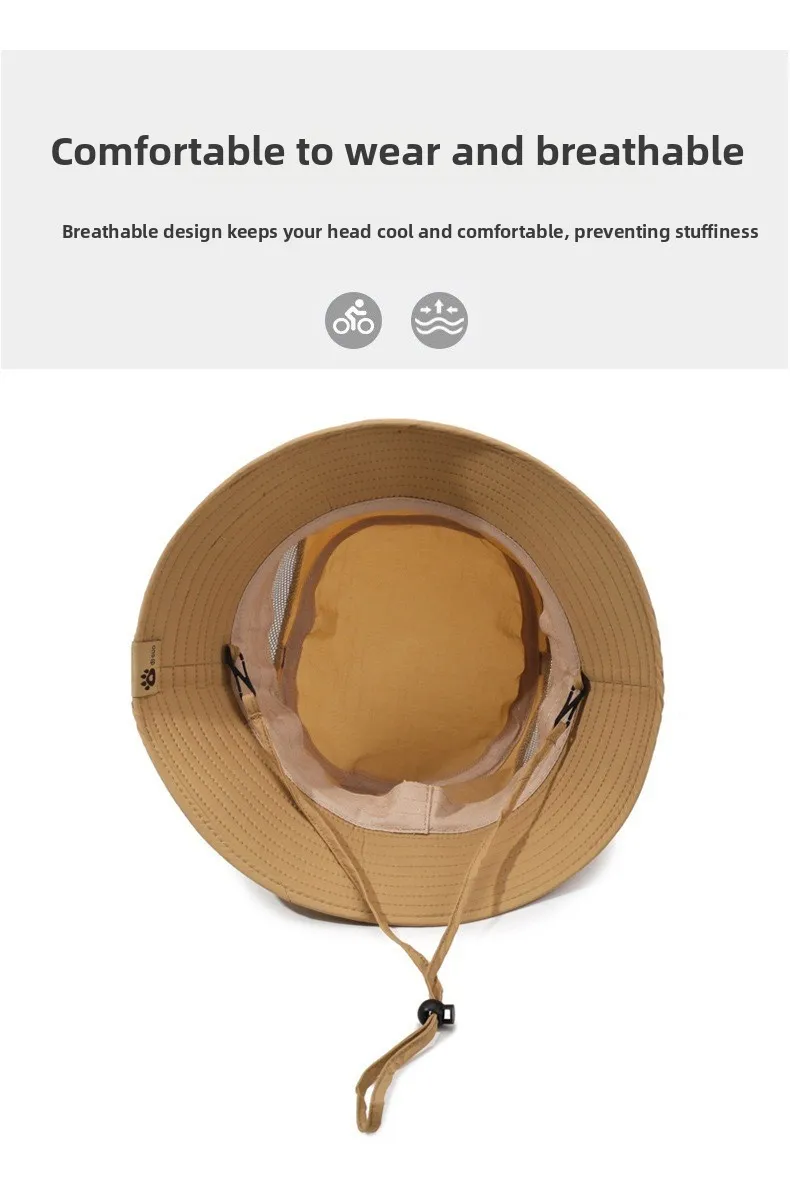 Cappello da pesca a righe per escursioni al sole e outdoor_voghion.com