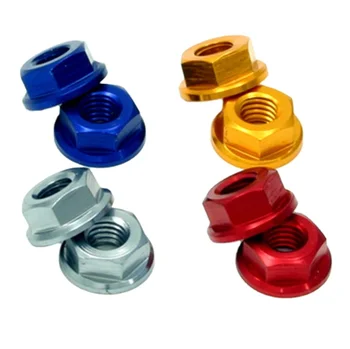 High quality CNC machined Bicycles parts ALUMINUM HUB AXLE NUTS