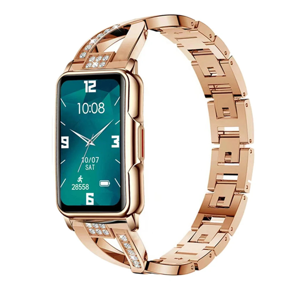 Smart Watch Women H80 Reloj Smart Watch Blood Oxygen Monitoring Heart Rate Ladies Smartwatch CE Rohs MSDS for Android IOS Phone