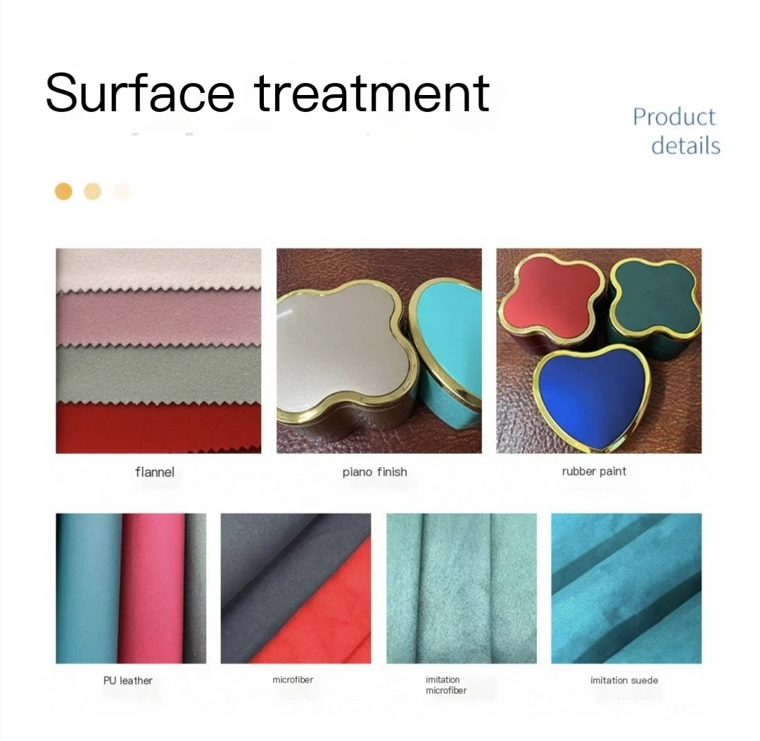 Light Luxury Semi-Circular Light Box Series Velvet Jewelry Box Bronzing Indentation Exquisite Necklace Bracelet Ring Storage Box preview 4
