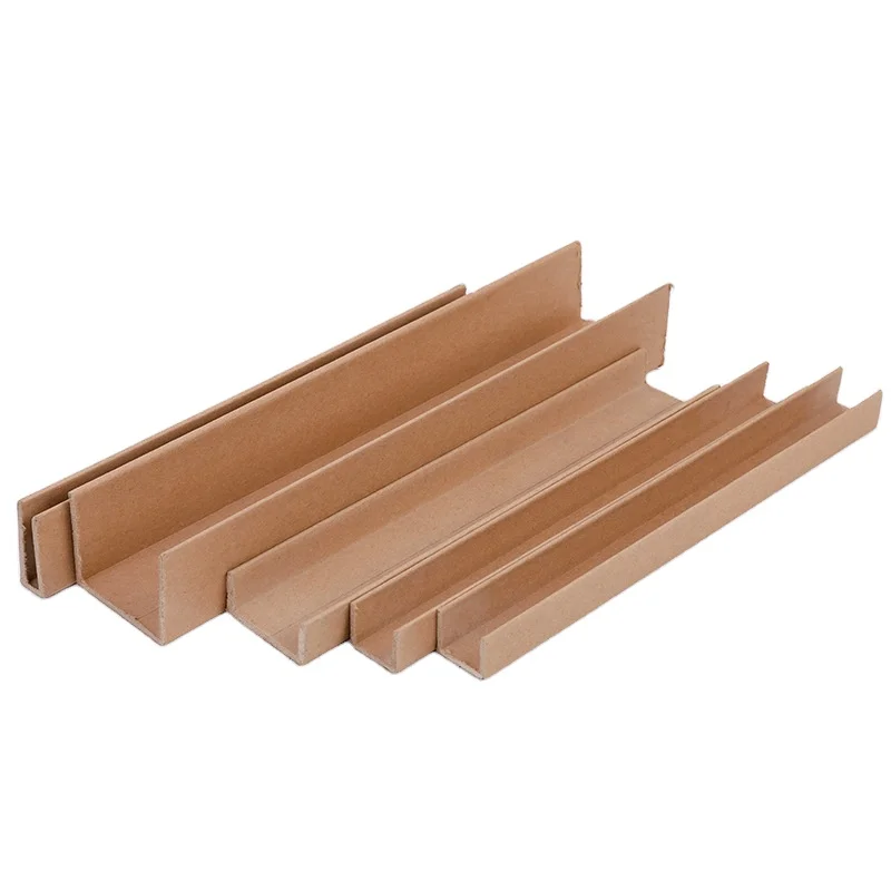 Ударопрочный угловой картонный протектор для краев, U-образный бумажный протектор для краев, жесткий твердый картон