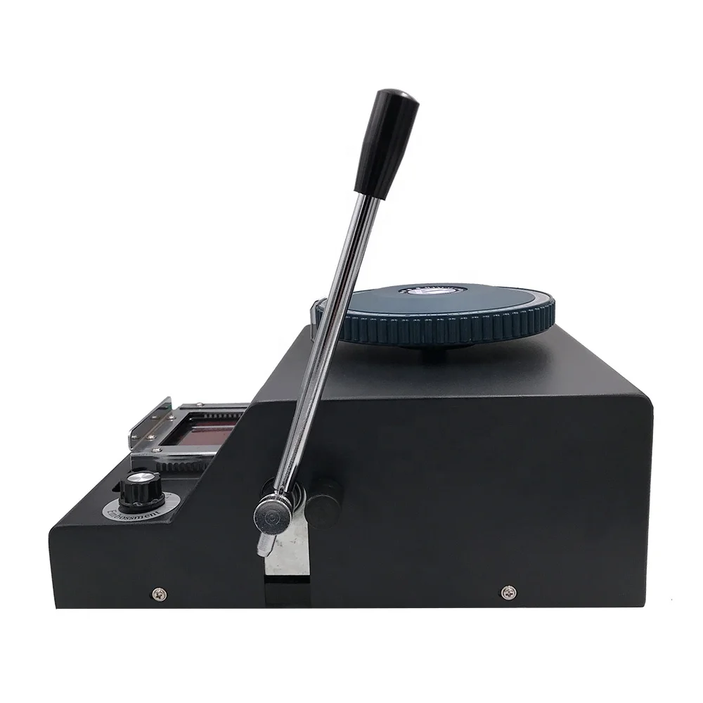 Hot Selling Manual 72 Character Embosser Letter Number Embossing Machine for Plastic PVC Card
