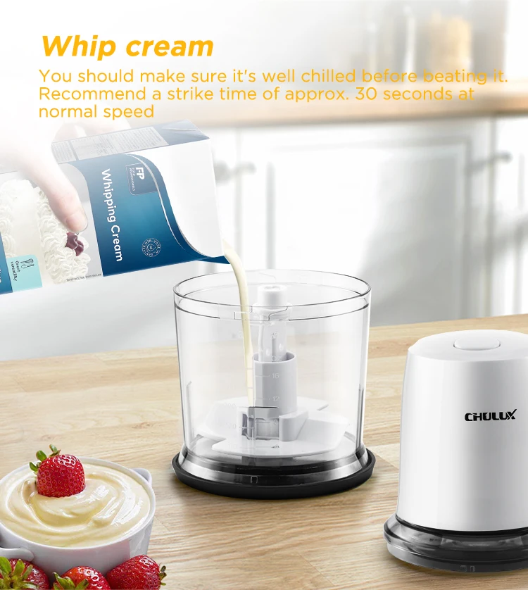 chulux food processor small electric food