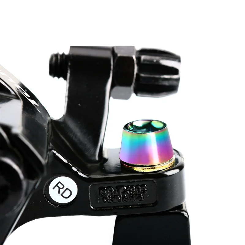 RIDERACE 6Pcs/Set Bicycle Disc Brake Caliper Bolt Clamp Fixed Screws M6*18mm Steel Mountain Bike Disc Brake Caliper Fixed Screw