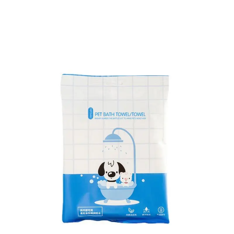Нетканое полотенце для чистки собак, одноразовое банное полотенце для домашних животных