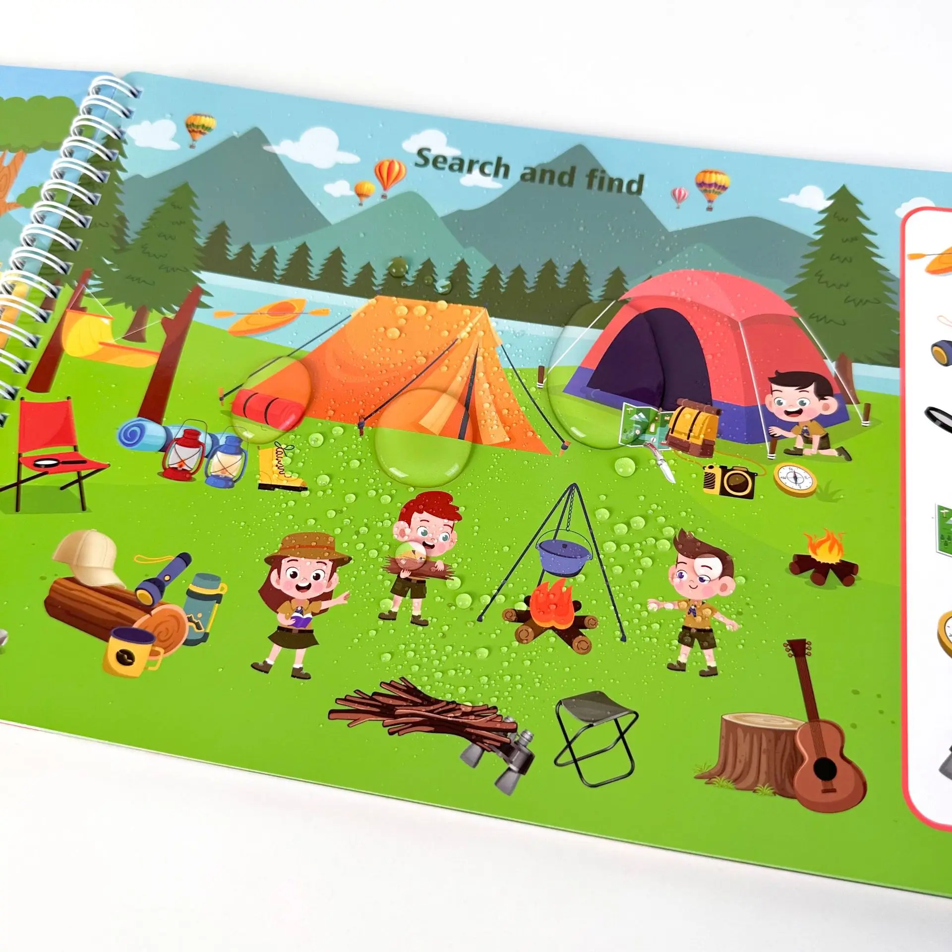 product hot sales children educational baby my preschool busy book quiet books for kids printing feel and touch book-33