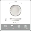 Assiette blanche de 7 pouces