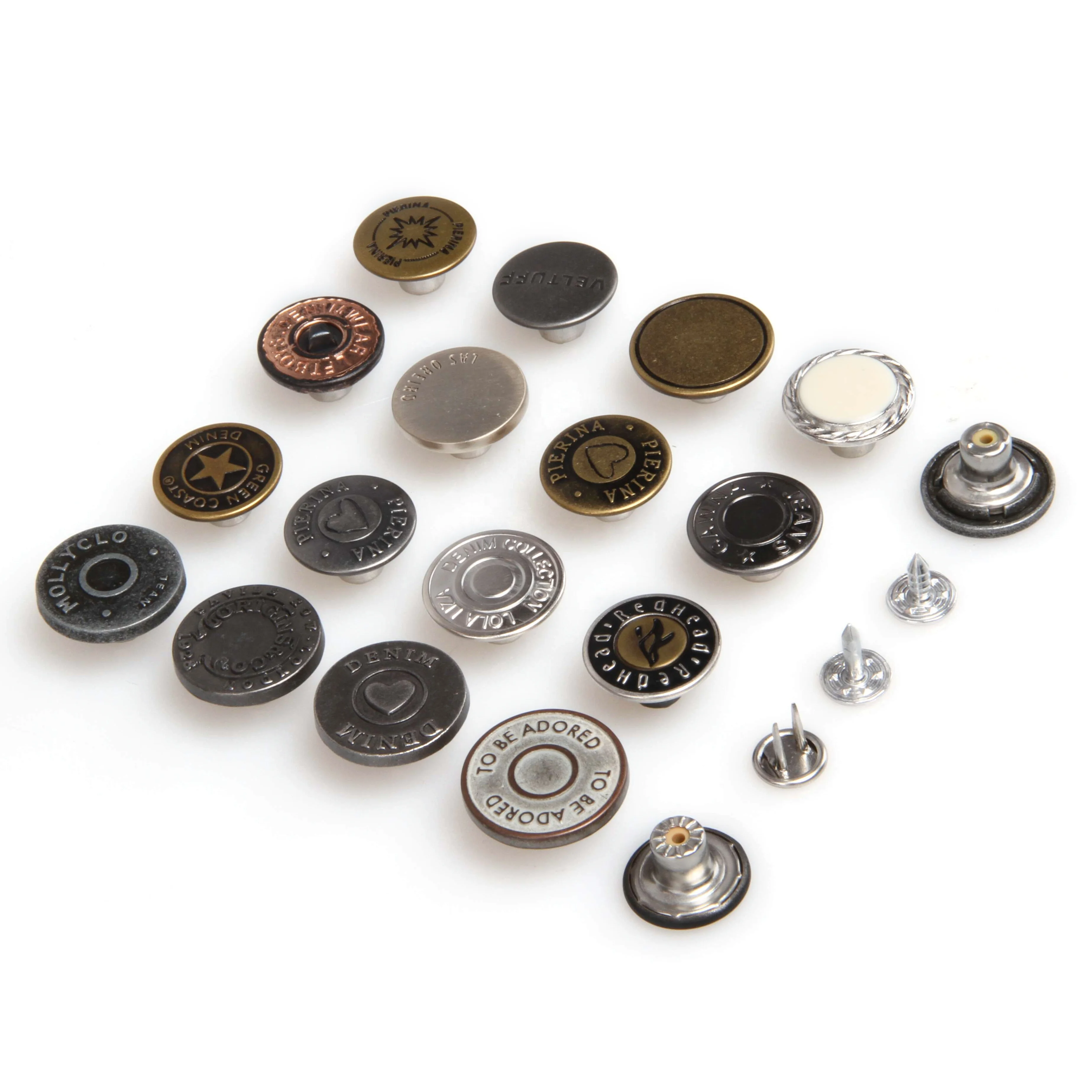 Proveedores profesionales Botón de jeans Botones de Jean de metal