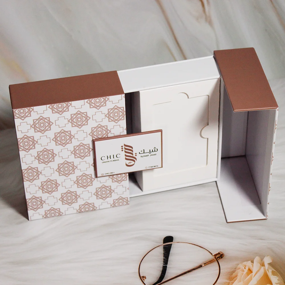 Custom Logo Luxury Business Card Packaging Box Double Door Magnetic Recycled Materials High-End UV Coating Embossing Digital for