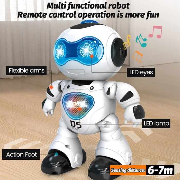 Plastic Cartoon Model Mini Friend Companion Robot Toy