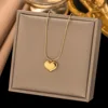 Collana con Pendente Placcato Oro 6