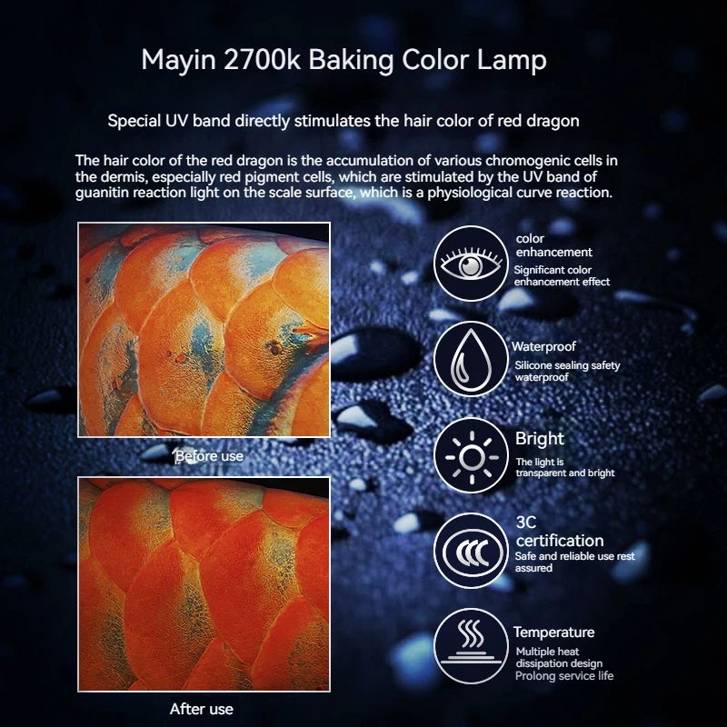 Arowana Tanning Light - LED Aquarium Light 2700K