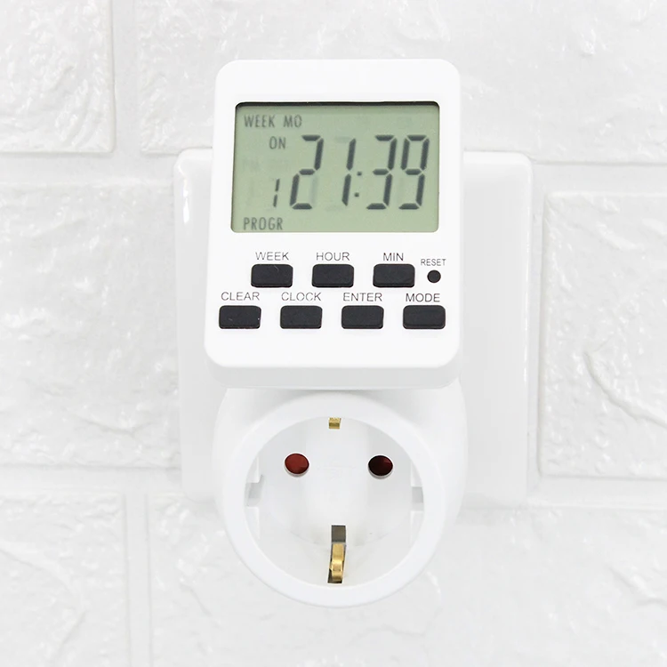 Wholesale Kitchen 24h Electric Theben 230V Plug-in Timer with Dial Extension Socket Energy Saving Commercial Use PC 15A/3500W