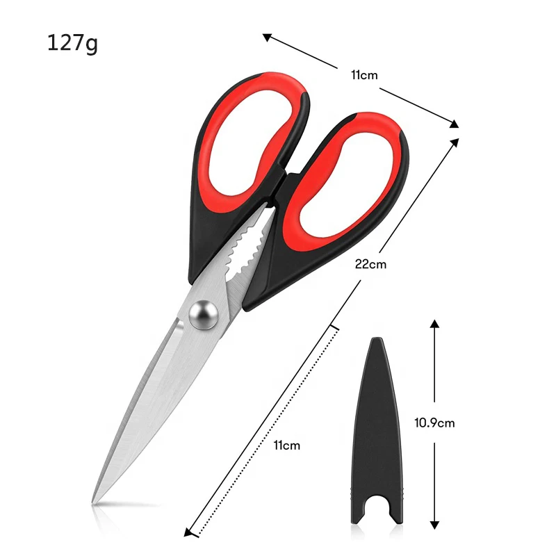 2pack Heavy Duty Kitchen Scissors Shears Dishwasher Safe Meat Scissors ...