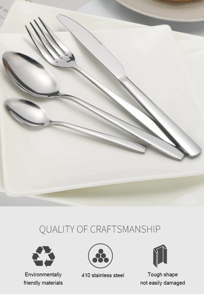 Wholesale Custom Metal Silverware Flatware Bulk Fork Knife And Spoon
