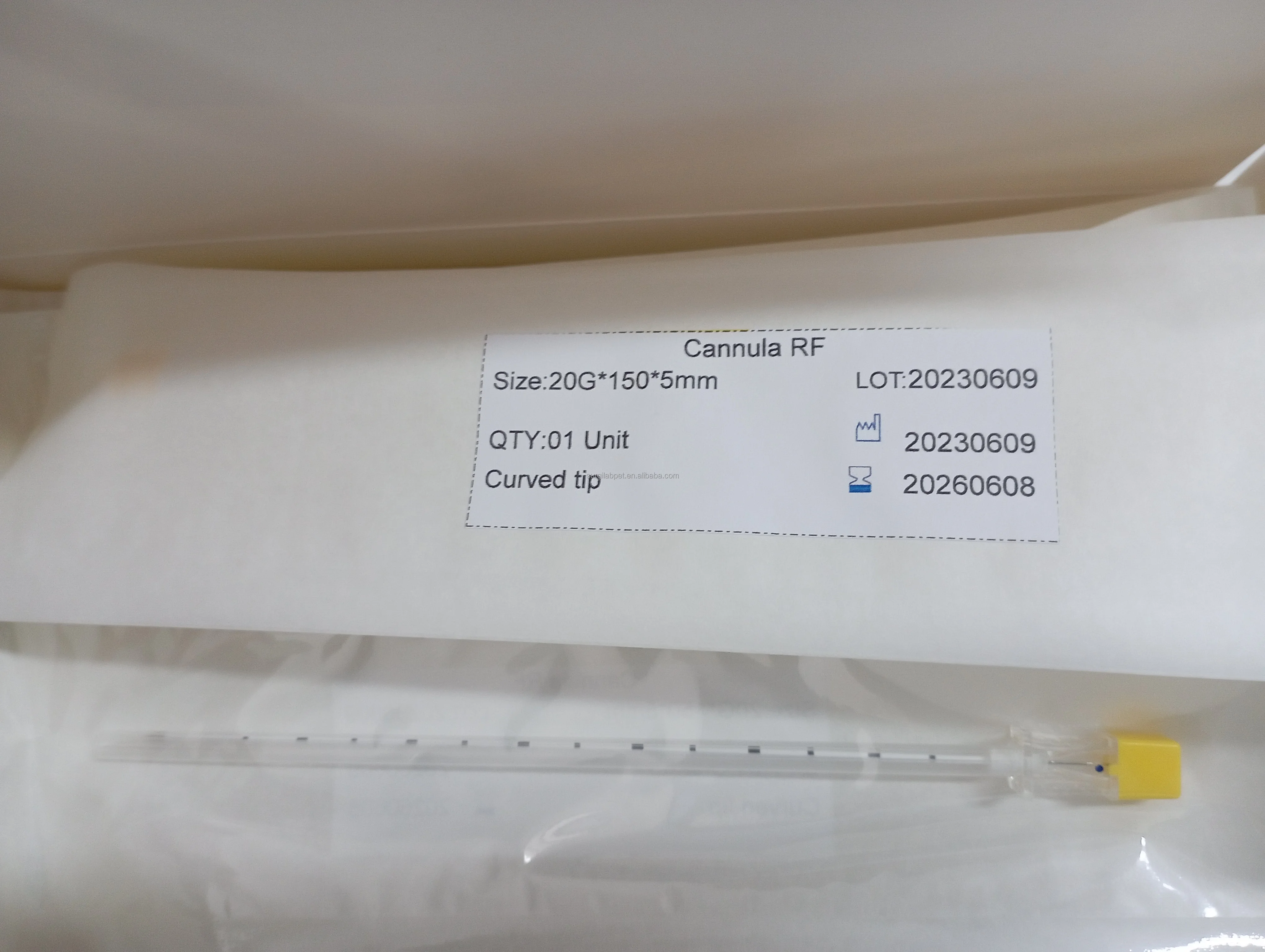 Best Selling Straight Tip 18g Rf Needle Curved Tip RF Needle with Ultrasound Universal Echogenic Rf Needle Cannula