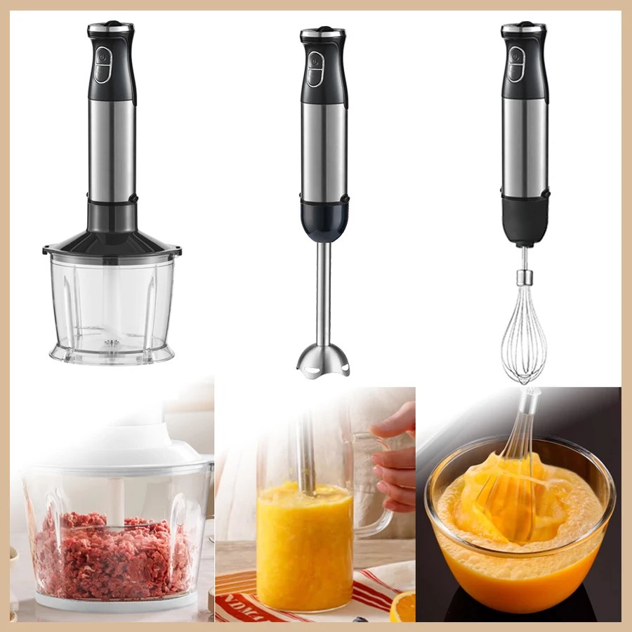 Food Processor Vegetable Chopper Meat Multifunctional High Speed Mixers Commercial Industrial Hand Stick Blender