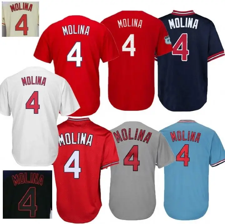 Wholesale Yadier Molina Best Quality Stitched Baseball Jerseys From  m.