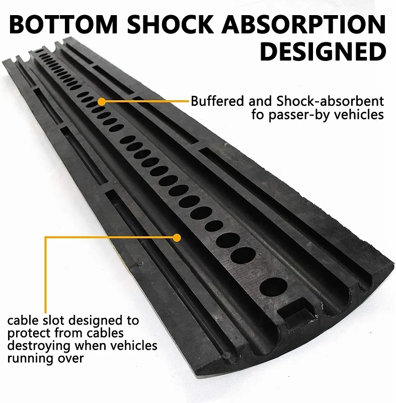 Hot Selling Black Rubber Speed Humps 1830*300*60mm Road Bumps Speed Bumps for Trucks supplier