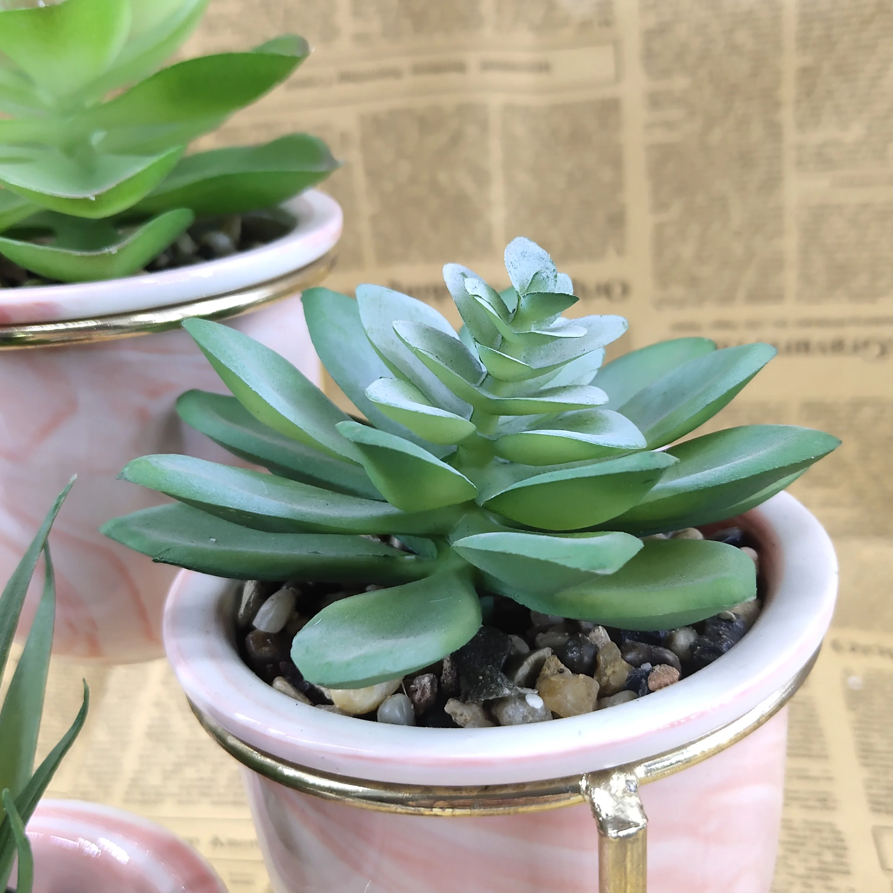 Artificial Succulents Suitable For Modern Home Decoration Wholesale