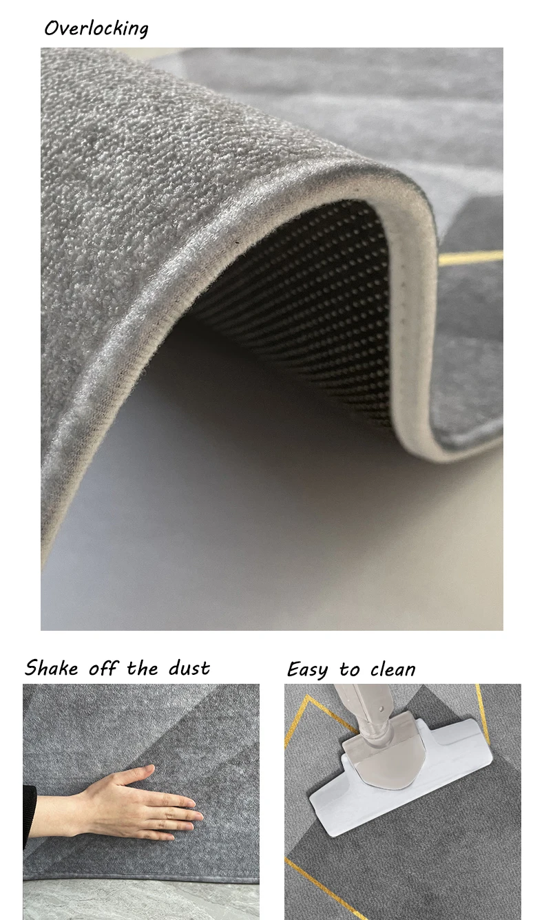 Nordic Style Simple Design Print Carpet Fluffy Carpets And Rugs Living