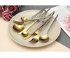 Golden dessert fork