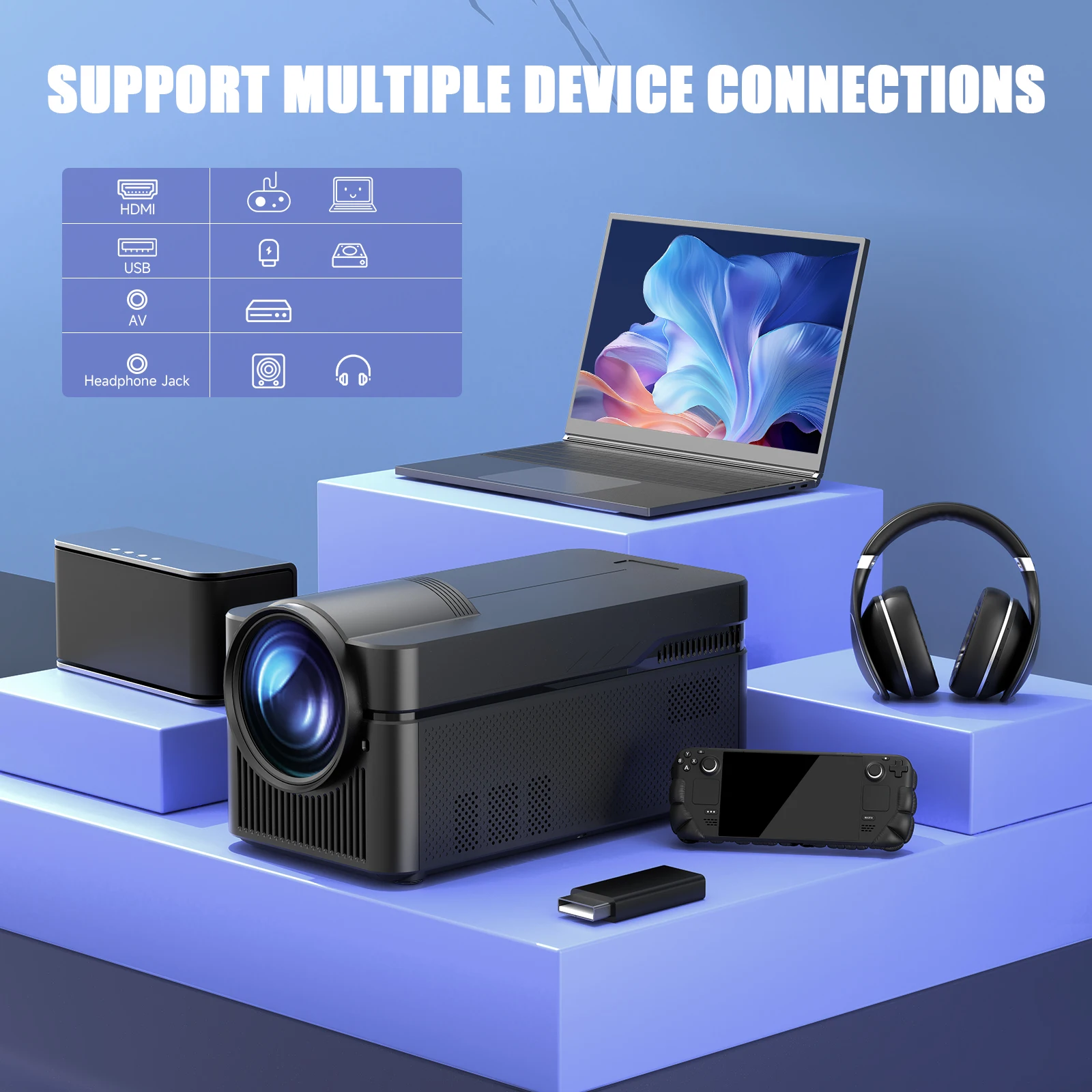 MAGCUBIC 、X Projector 、Hippus projector Amazon.com: Magcubic Mini Projector 4K support with WiFi 6