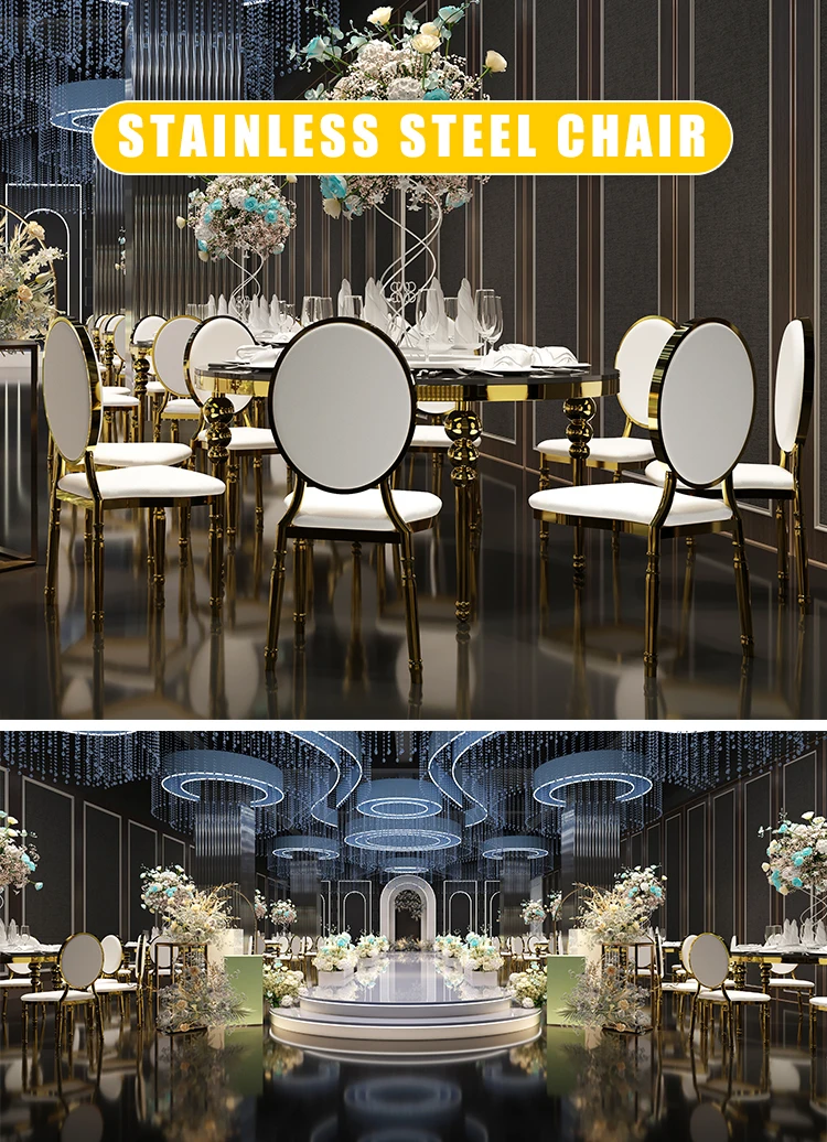 Premium Gold-Plated Banquet Chairs for Events & Weddings