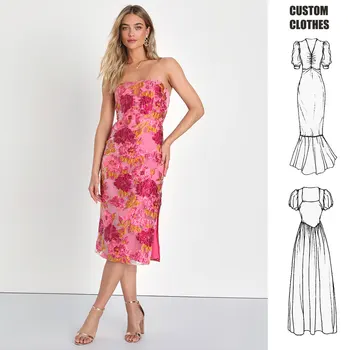 Summer 2024 hot sale elegant  dress for women Sling Side Slit Hip Line High Waist luxury  evening dress embroider Ball Gown prom