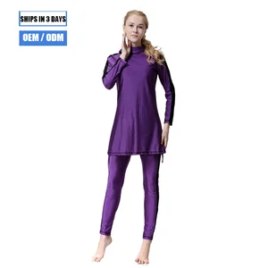 Custom S-3XL Factory Price Long Sleeve Leggings Swimsuit Swimwear Women Muslim Swimwear Burkini