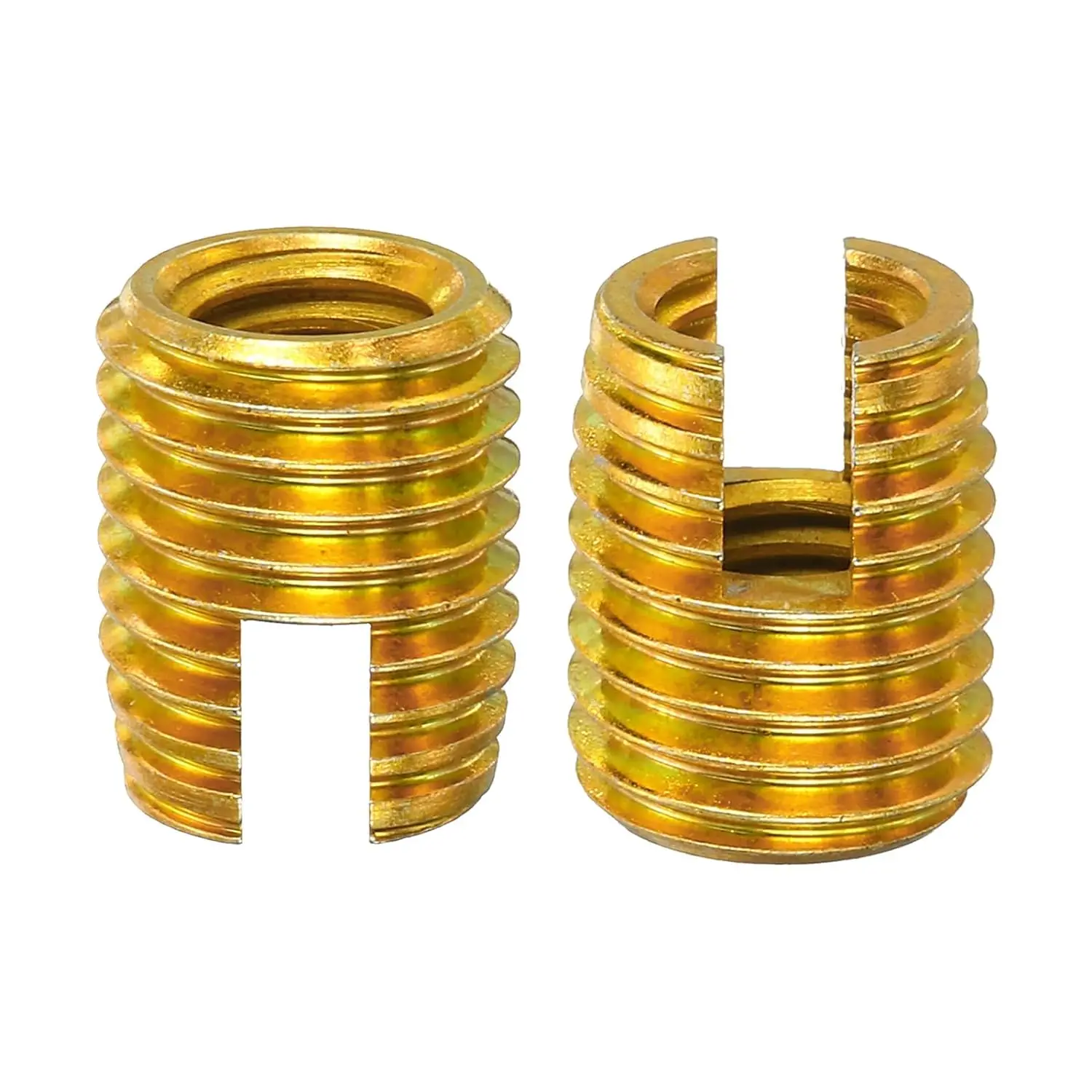 Self Tapping Threaded Inserts M81.25 Outer M12x15 Carbon Steel Slotted