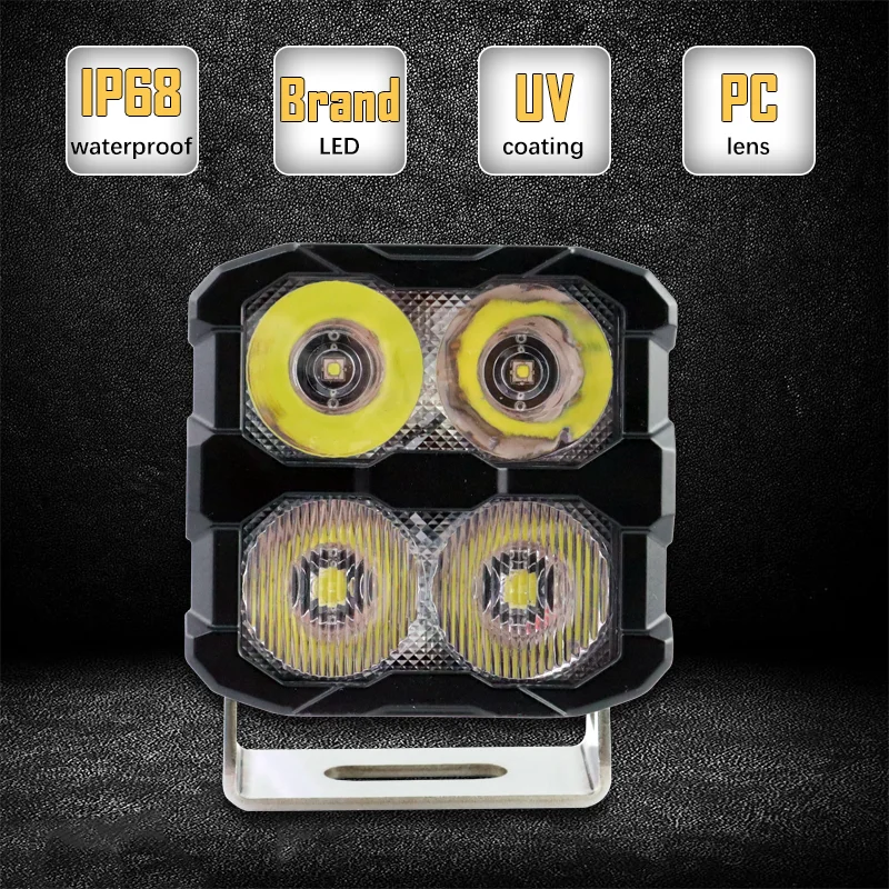 40W Versatile LED Work Lighting for Heavy Duty Vehicles Waterproof High-Intensity Truck Tractor Lights Hilux F150 Tacoma New