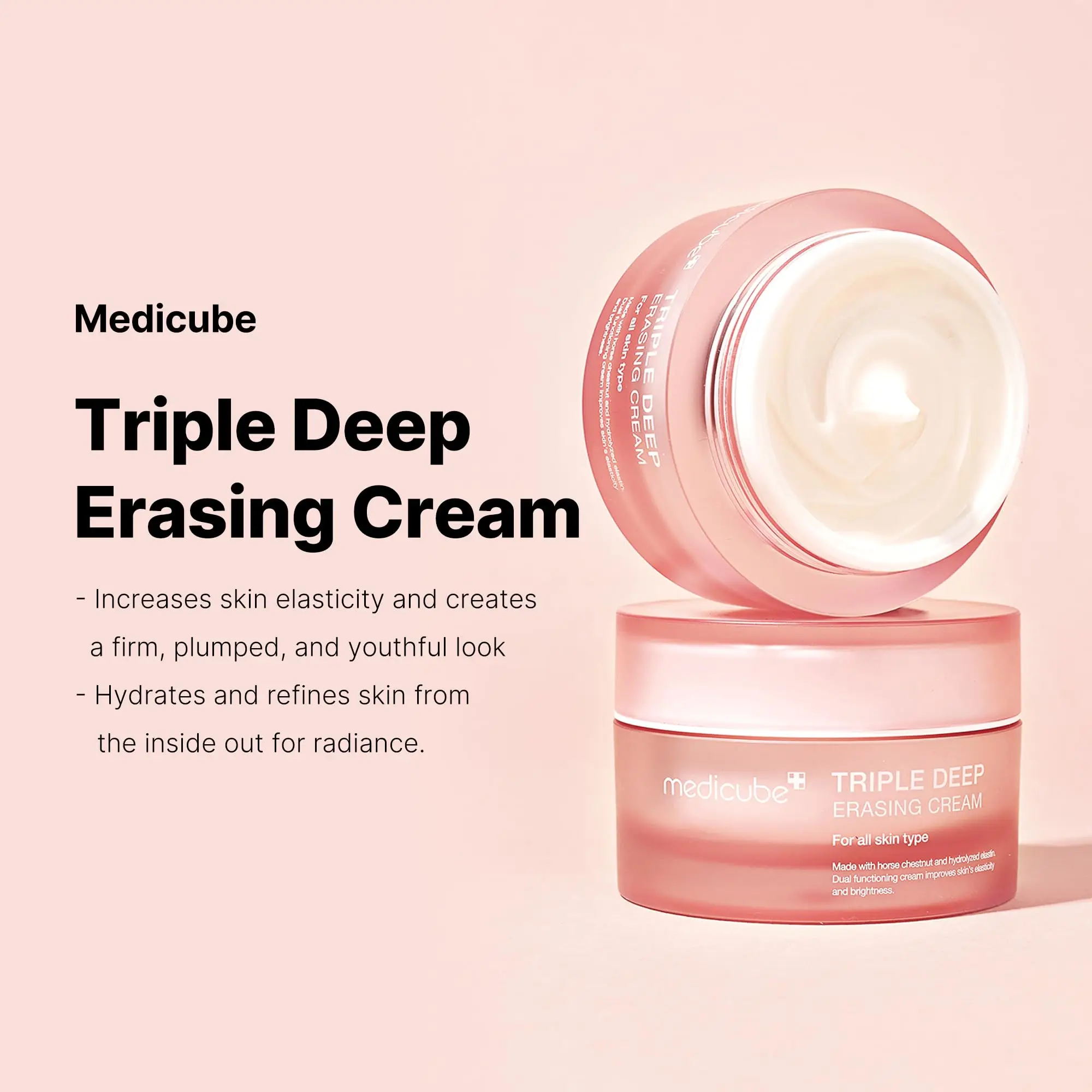 Wholesale Customized Korean Skin Care medicube Triple Collagen Cream with Hyaluronic Acid Elastin Moisturizing Firming