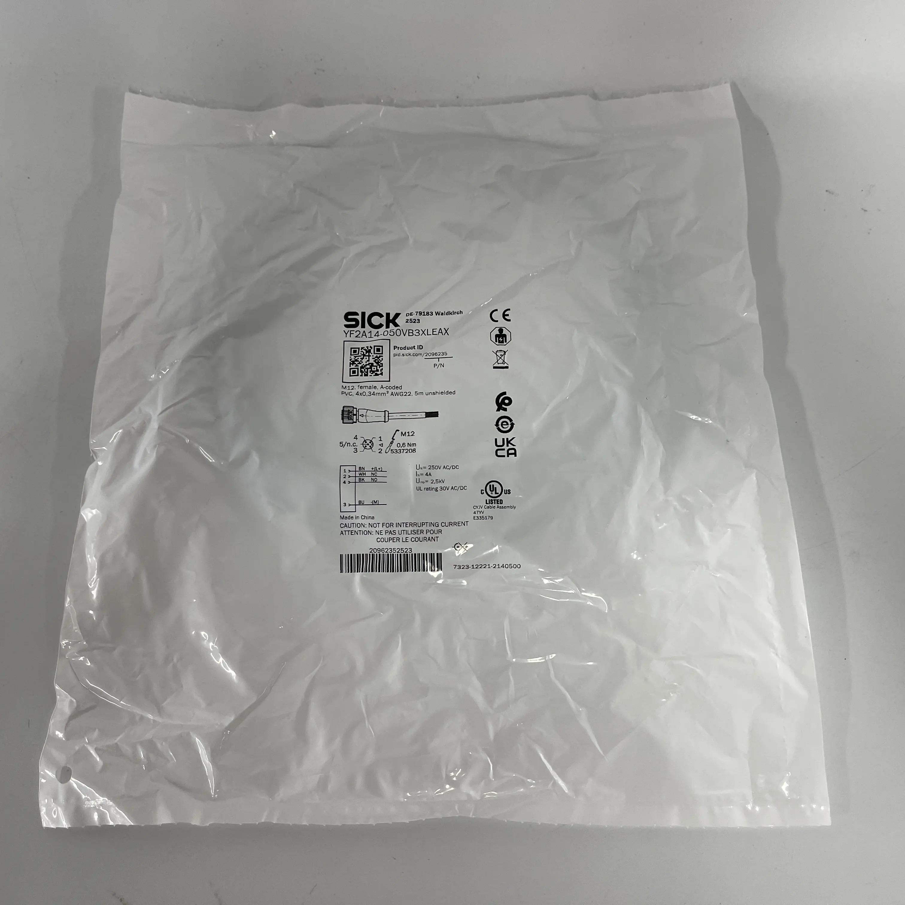 SICK Connecting Cable YF2A14-050VB3XLEAX