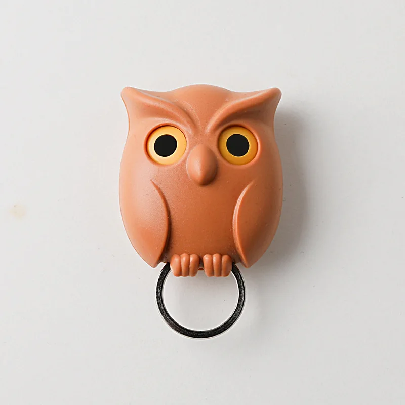Key Holder, Owl Shape Magnetic Organizer Hook - Wall Mounted Keychain  Hanger - Novelty Friendship Charm Key Hanging Ring - For Home Decor Show 
