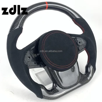 For Toyota Supra A90 GR 2019 2020 2021 2022 Steering Wheel Custom Alcantara Leather Carbon Fiber Steering Wheel