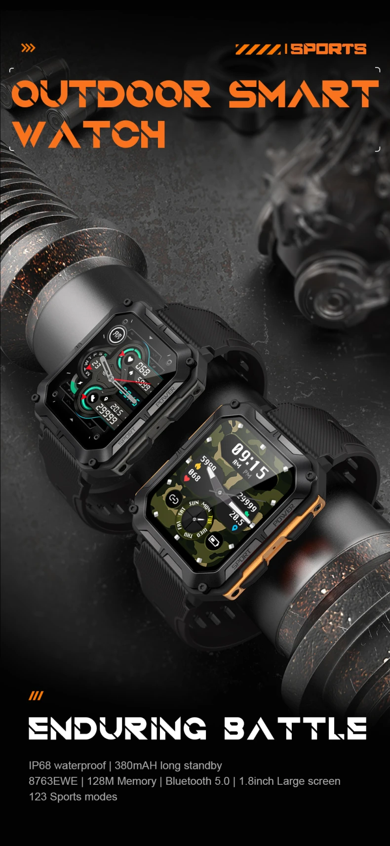 2023 Outdoor Sports C20 Pro Smart Watch for Men IP68 Waterproof Fitness Tracker Sport Smart Watch (1).jpg