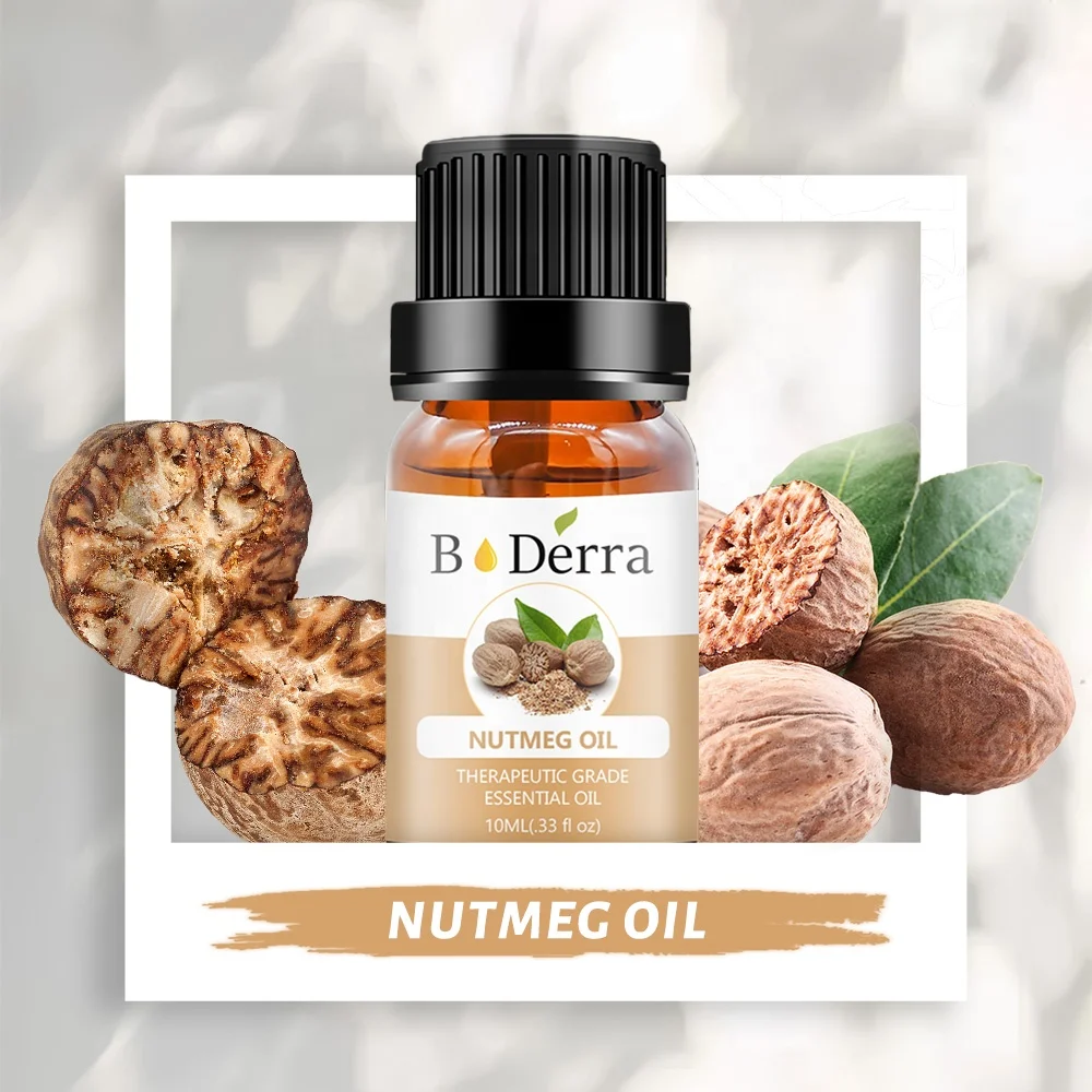 Private Label Bulk Nutmeg Essential Oil Fresh Odor Plant Extract From Nutmeg Seeds Pure Essential Oil