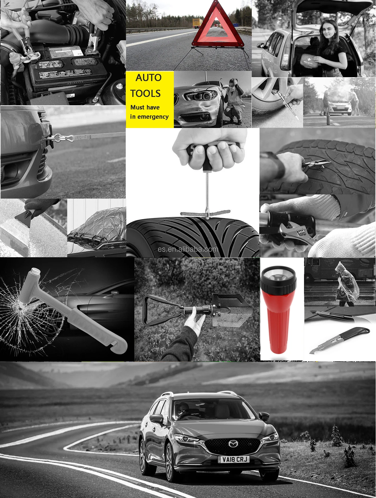 Car Roadside Safety Emergency Kit With Fire Extinguisher Buy Car Safety Kit,Emergency Kit