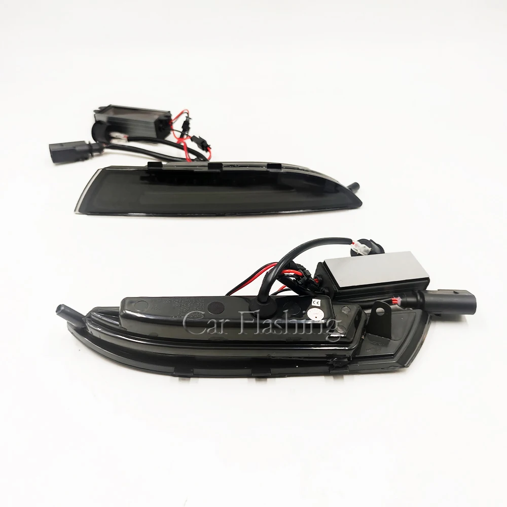 Car Front LED DRL for VW Scirocco 2008 2009 2010 2011 2012 2013 2014 2015 Amber Turn Signal Lights Daytime Running Lights