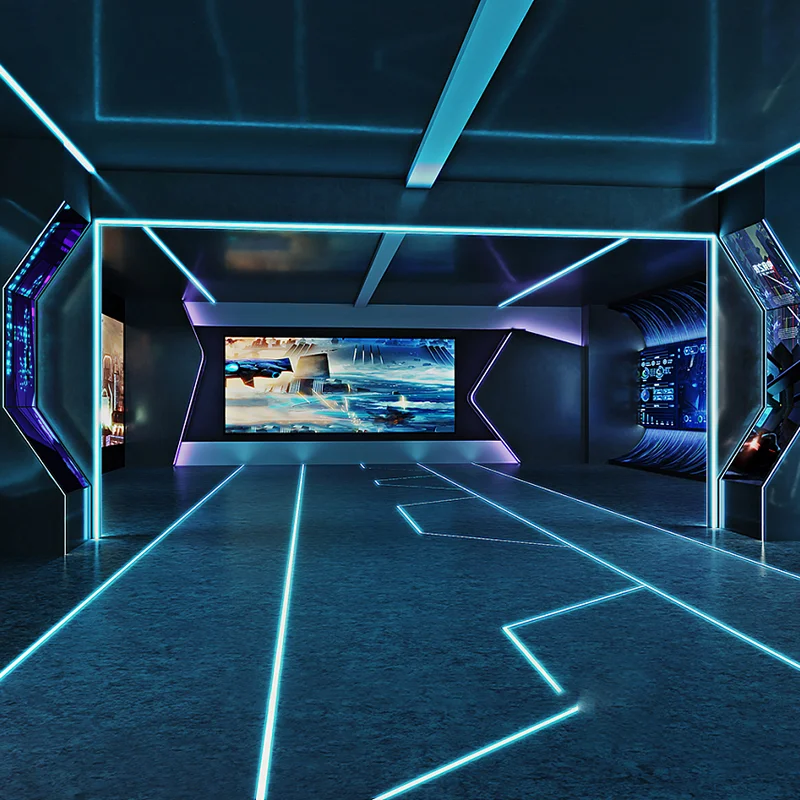 VR- och AR-aktiverade kinetiska RGB DMX LED-rör med smart färgändring – dekorationsbelysning för e-sports-gamingrum för klubbar/partier/hotell, 5 år