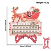 Sleigh red box-style countdown ornament