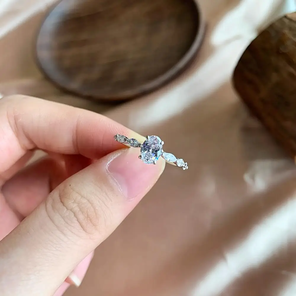 KAKODIY Gemstone 925 Bulk Sterling Silver Ring 5925 Sterling Silver Ring Cubic Zirconia Slim Finger Women's Luxury Ring detail 1