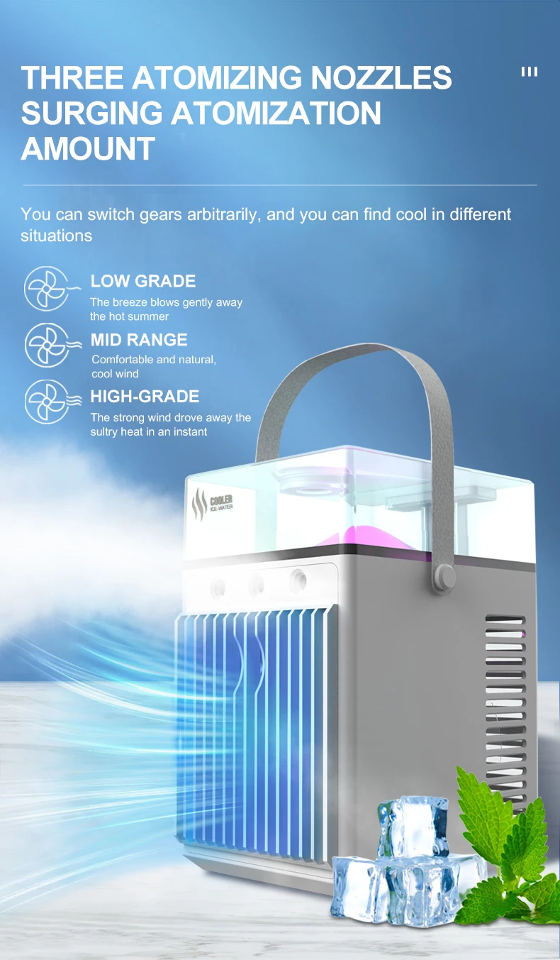 Kotiontech 2023 Best Selling Mini Air Cooler Fan Portable Usb