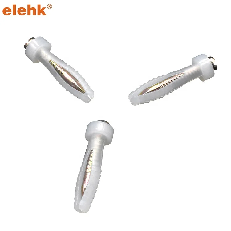 Твердый пластиковый анкер для гвоздей для бетона, маленький заземляющий анкер